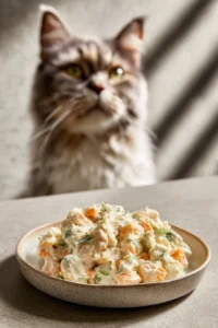 Homemade cat frozen treat recipe with yogurt