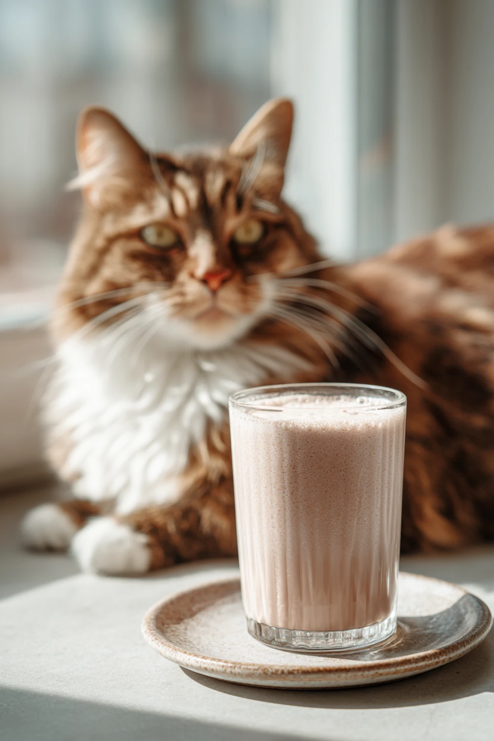 Cat smoothie recipe with goat milk for healthy digestion recipe