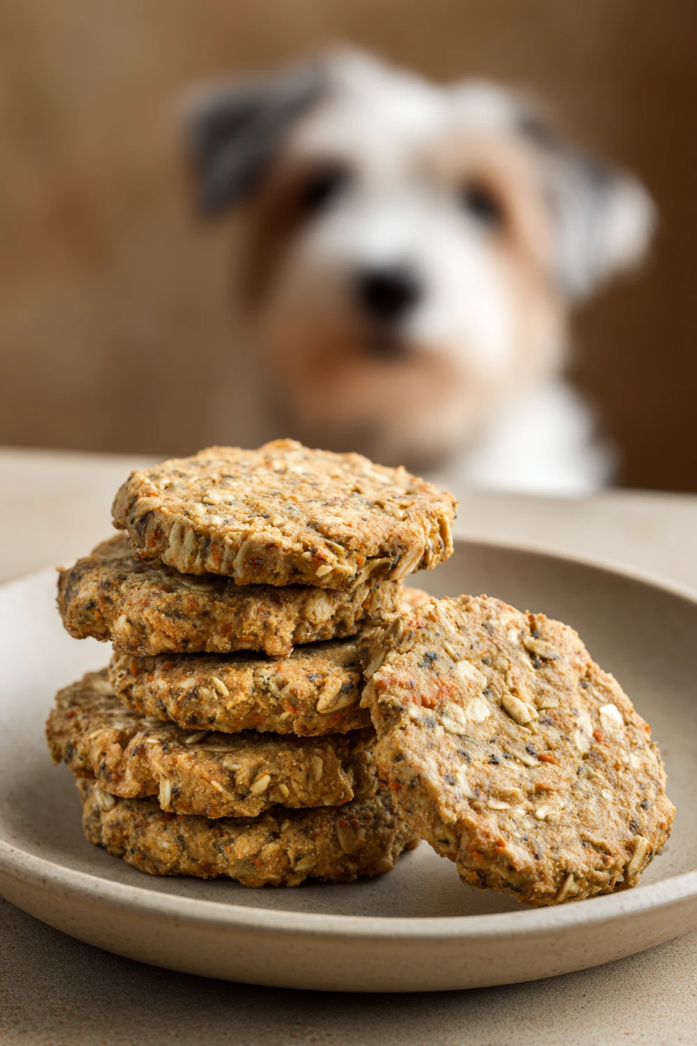 Healthy dog biscuit recipe with pumpkin and oats recipe