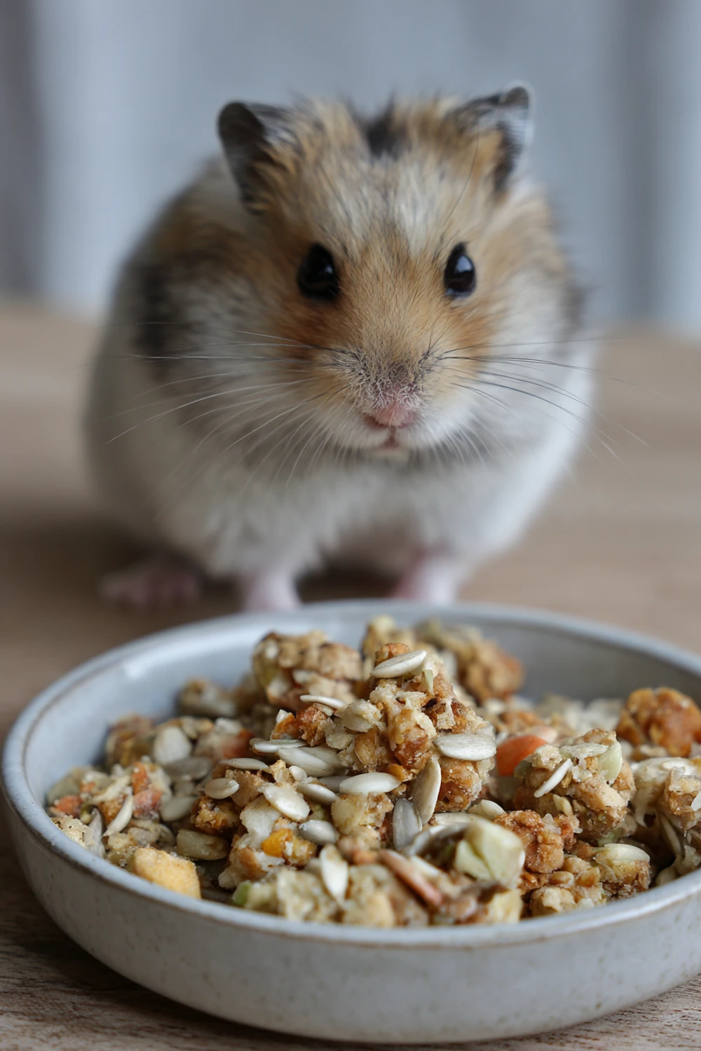 Healthy hamster treat recipe with sunflower seeds and apple recipe