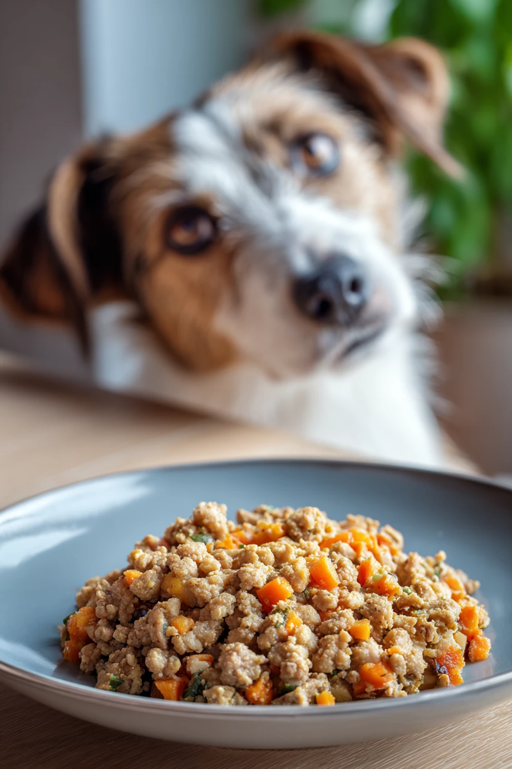 Homemade dog breakfast recipe with egg and spinach recipe
