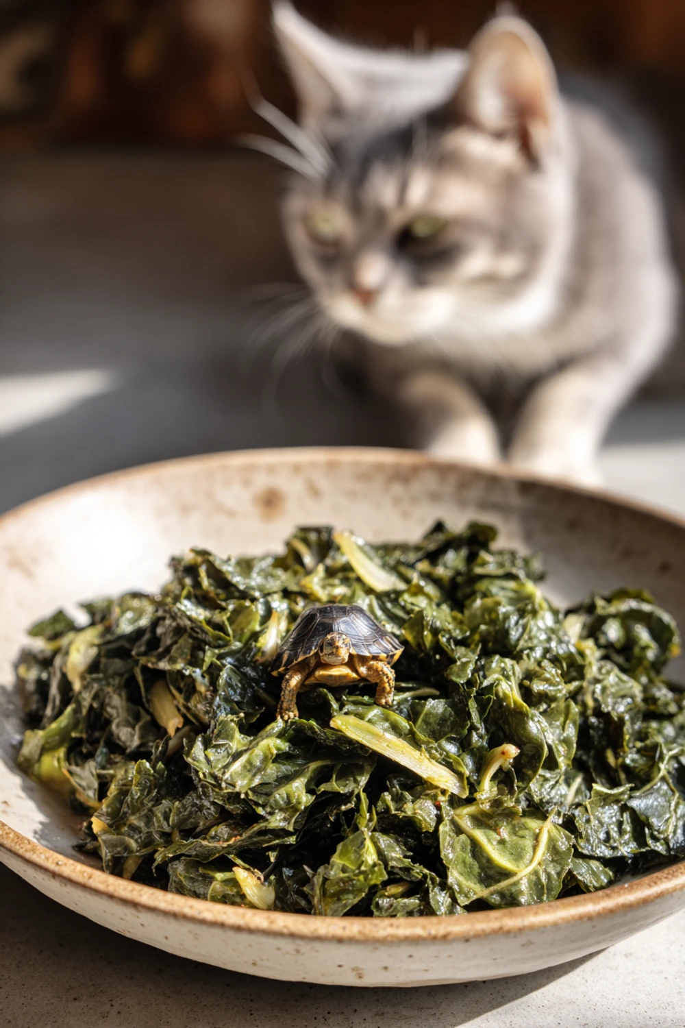 Homemade turtle food recipe with leafy greens recipe